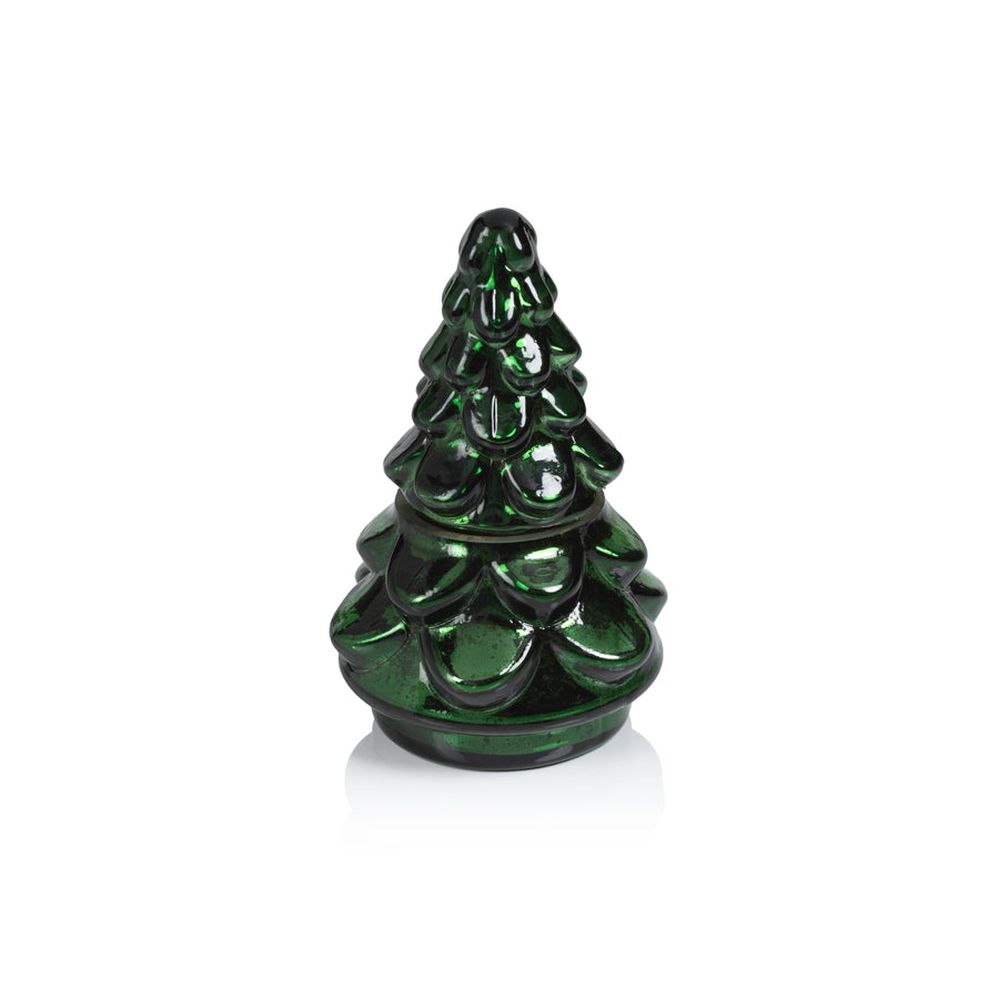 Glass Tree Scented Candle - Green