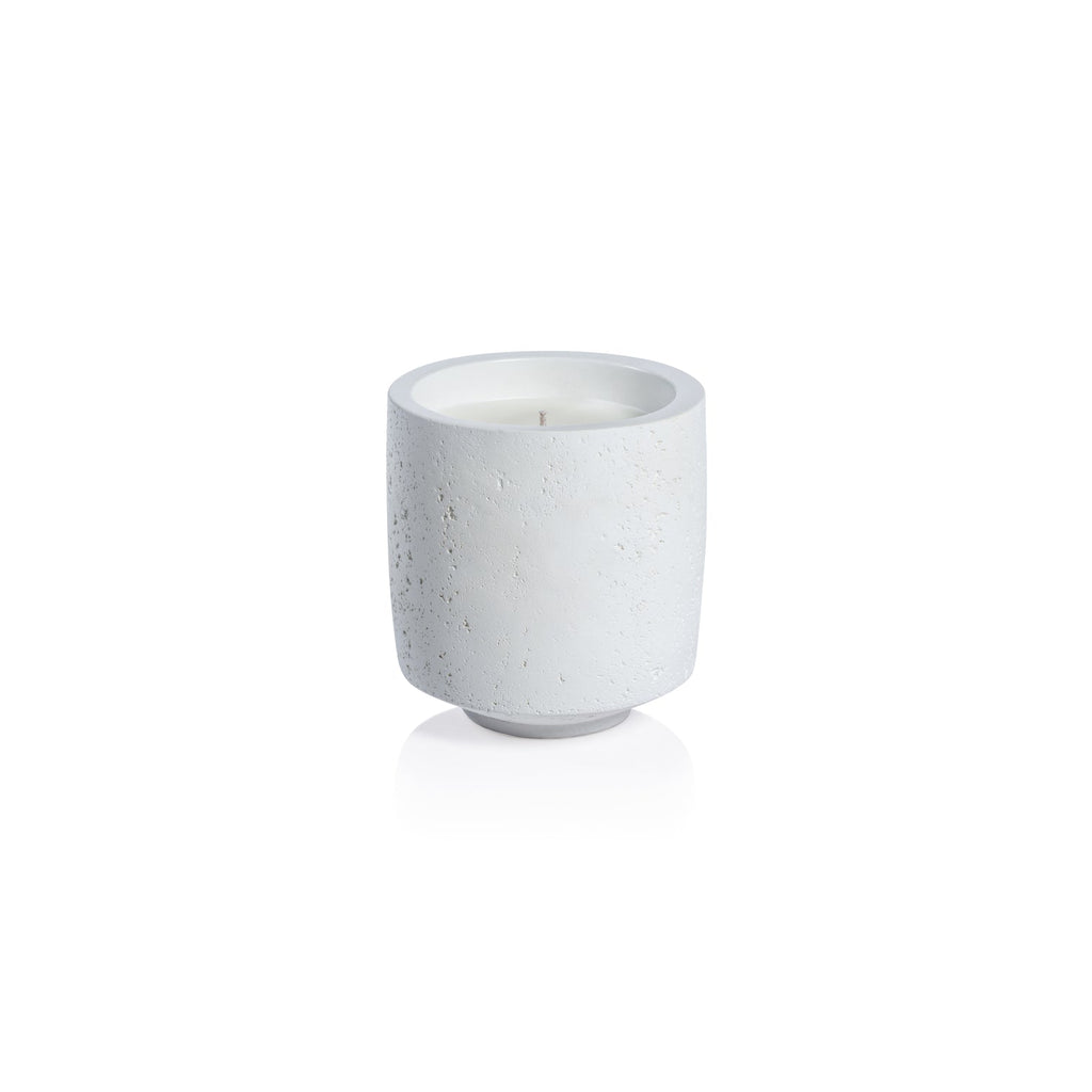 Côte d'Azur White Concrete Scented Candle - Candles by Carlyle Avenue