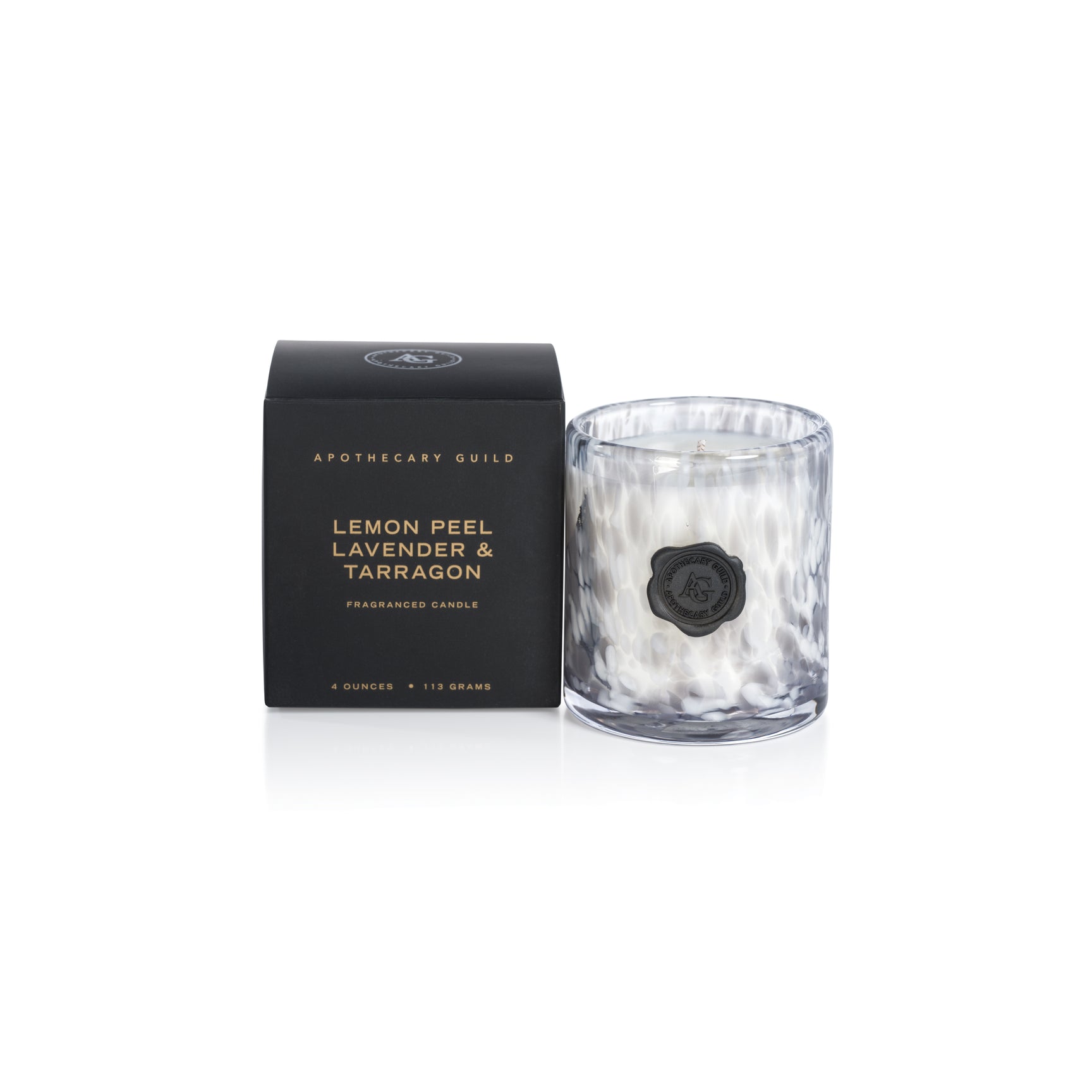 AG Opal Glass Candle - Clear & Gray