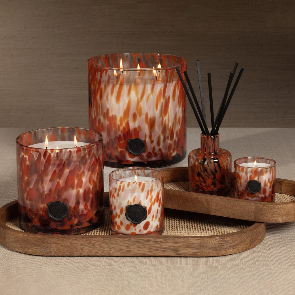 AG Opal Glass Candle - Red - Cardamom Negroni