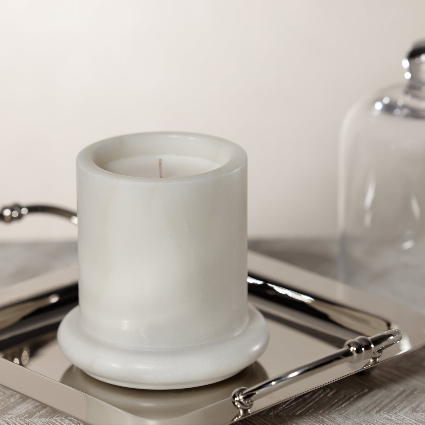 Marbella Scented Candle Jar with Cloche