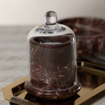Marbella Scented Candle Jar with Cloche