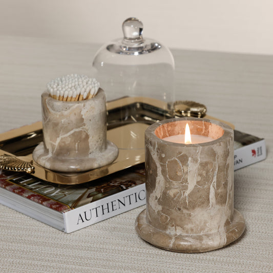 Marbella Scented Candle Jar with Cloche - PREORDER