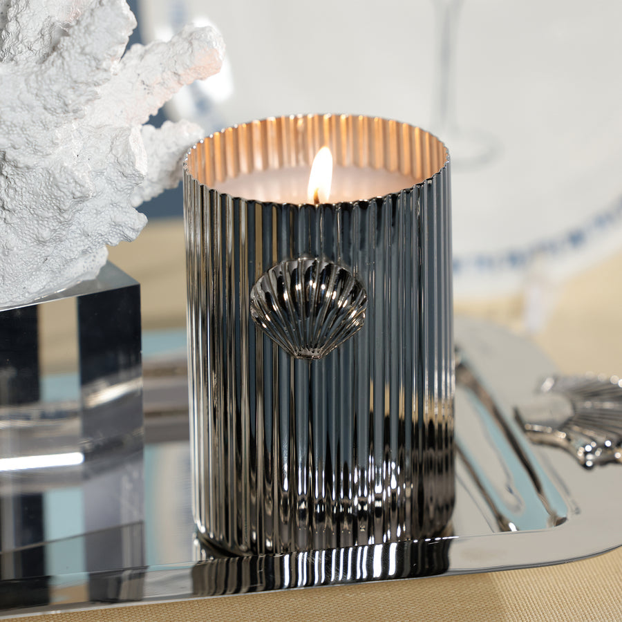 Cap Ferrat Fan Shell Design Candle in Gift Box