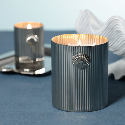 Cap Ferrat Fan Shell Design Candle in Gift Box