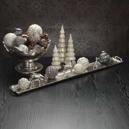 Silver Raw Nickel Long Tray - CARLYLE AVENUE