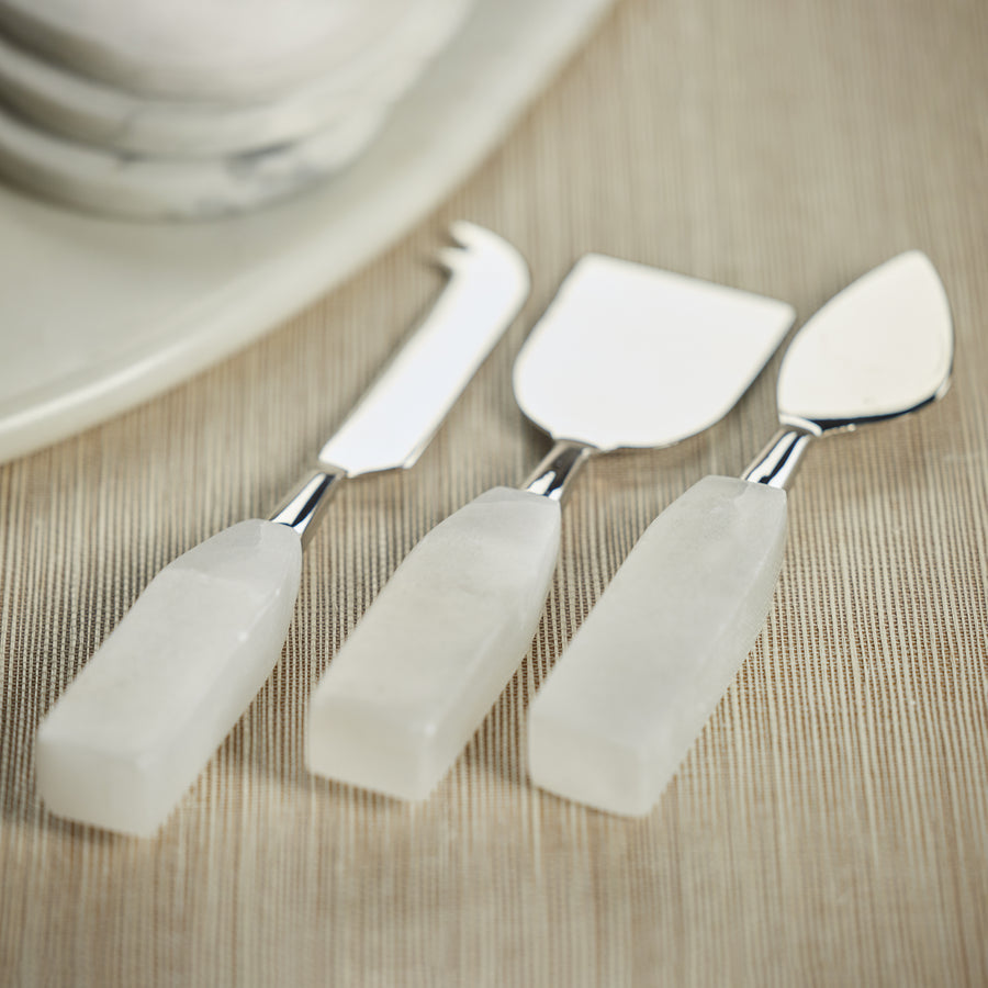 Alabaster 3 Piece Cheese Set