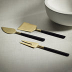 Matte Black & Gold Maxfield Cheese Boxed Set