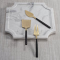 Matte Black & Gold Maxfield Cheese Boxed Set