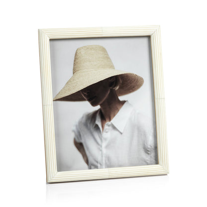 Palomar Etched White Bone Photo Frame - Picture Frames by Carlyle Avenue