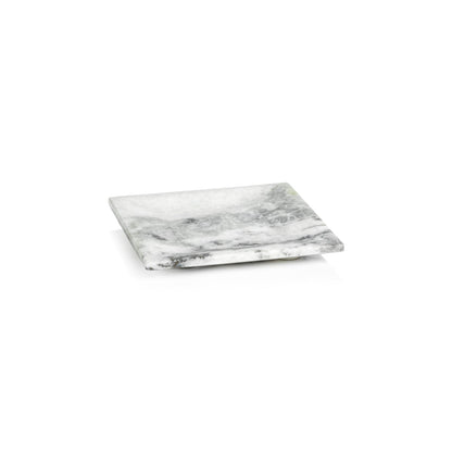 Palomar Marble Tray - White Gray - Trays by Carlyle Avenue