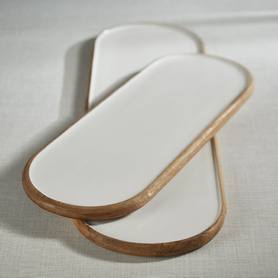 Maresias Mango Wood Oval Serving Tray / Platter