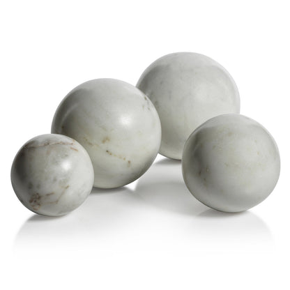 Marble Fill Ball - White - Decorative Accessories by Carlyle Avenue