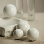Marble Fill Ball - White - Decorative Accessories by Carlyle Avenue