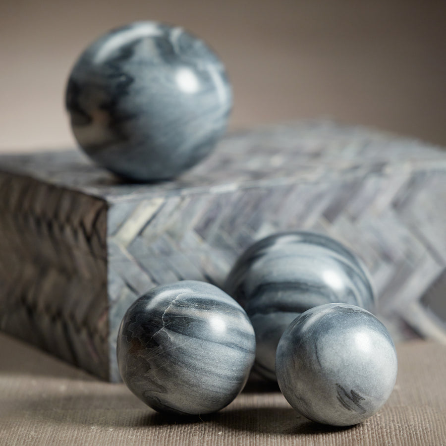 Marble Fill Ball - Gray – CARLYLE AVENUE