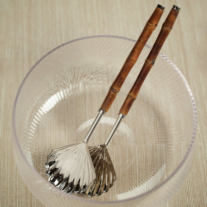 The Colony Bamboo and Nickel Server Set - Barware by Carlyle Avenue