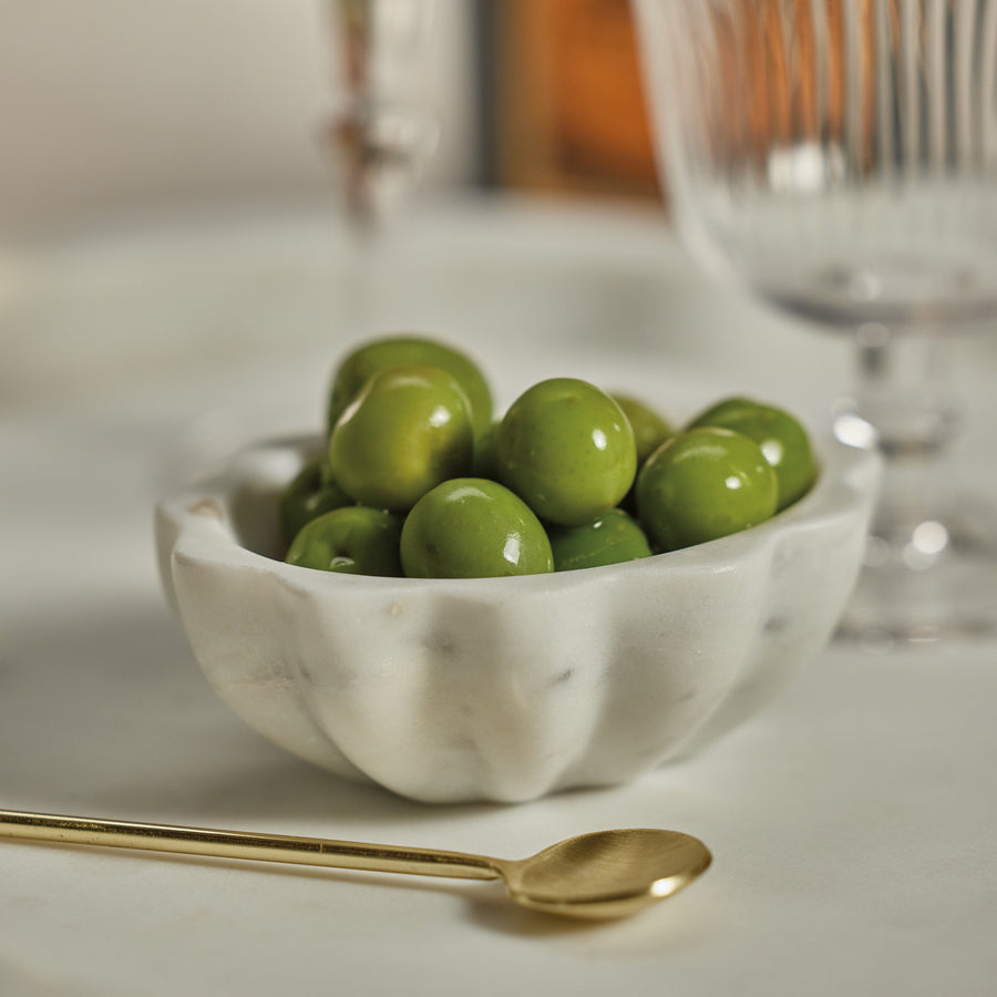 Scalloped Marble Condiment Bowl, Set of 2 - Decorative Bowls by Carlyle Avenue