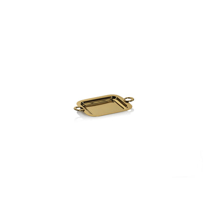 Bacardi Polished Brass Serving Tray - Gold - CARLYLE AVENUE