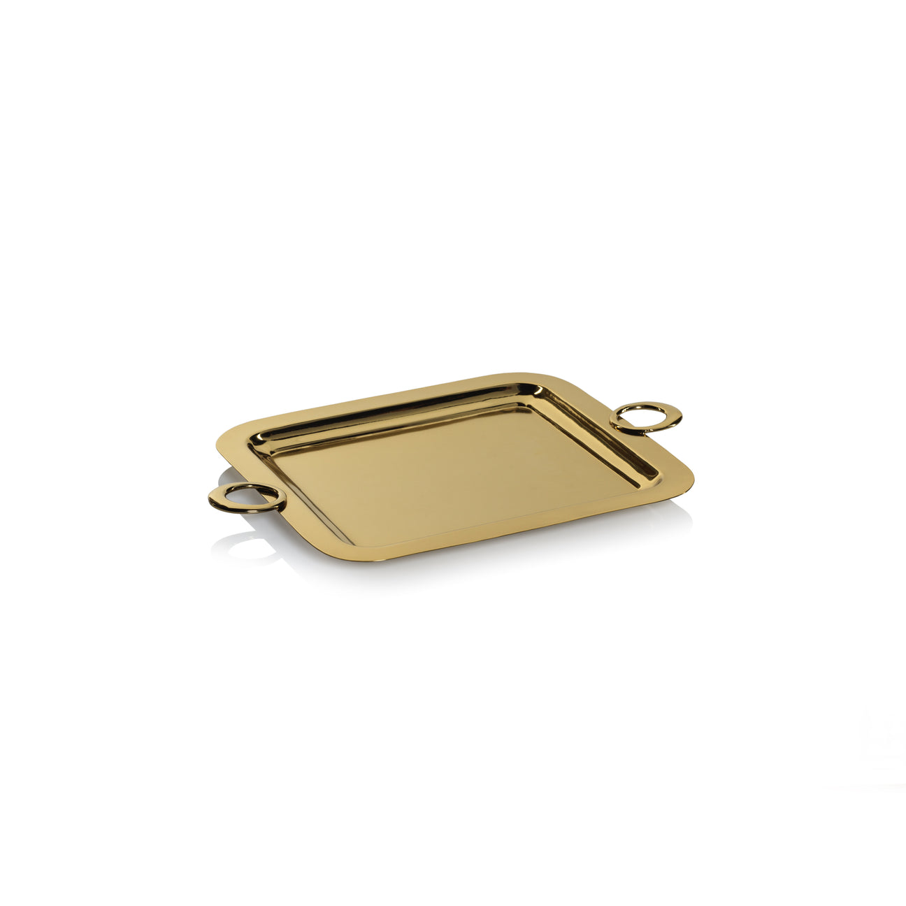 Bacardi Polished Brass Serving Tray - Gold
