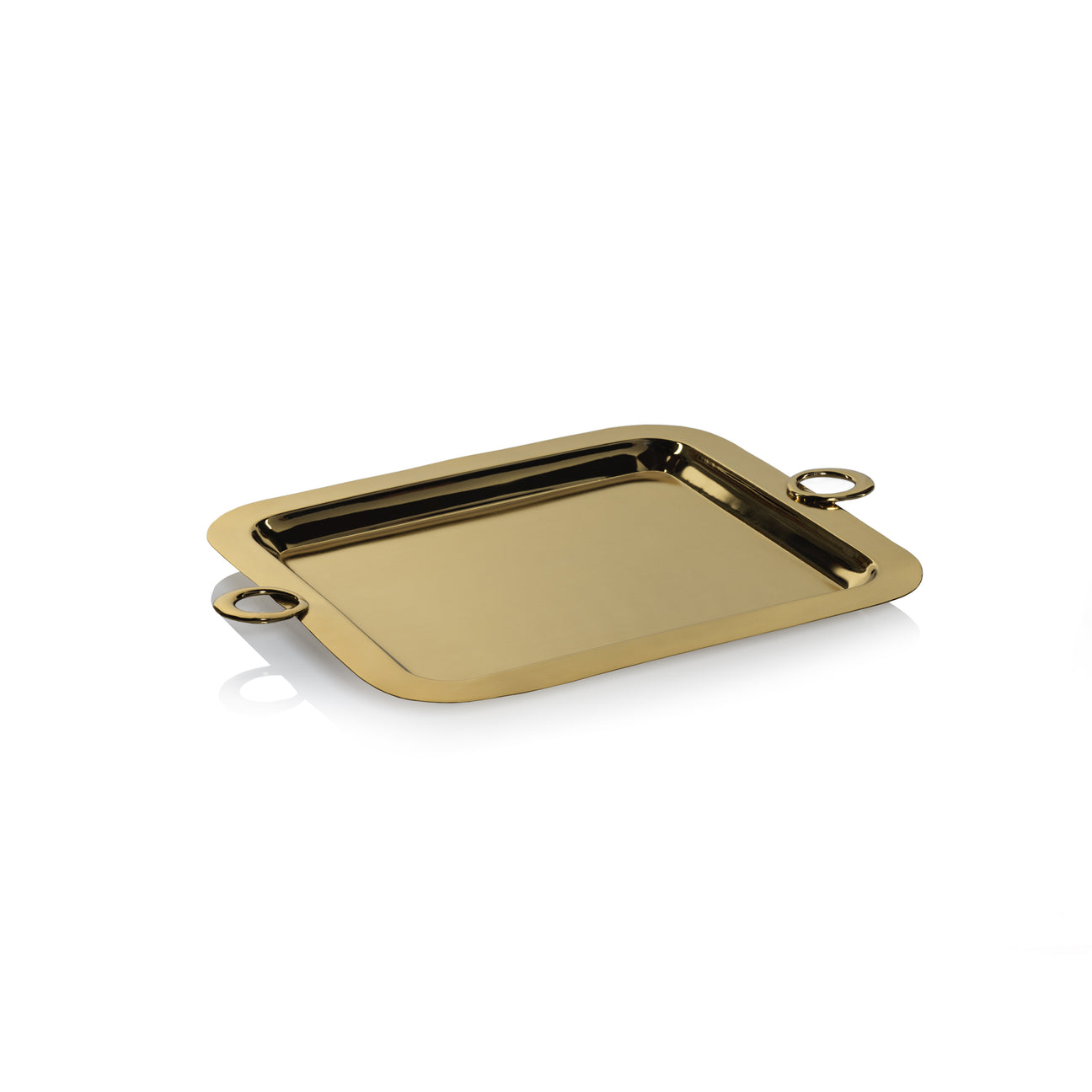 Bacardi Polished Brass Serving Tray - Thumbnail 2