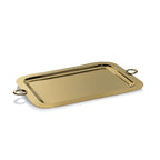Bacardi Polished Brass Serving Tray - Gold - Trays by Carlyle Avenue