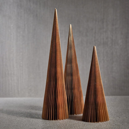 Wish Paper Decorative Cone Tree - Gold - Christmas Trees by Carlyle Avenue