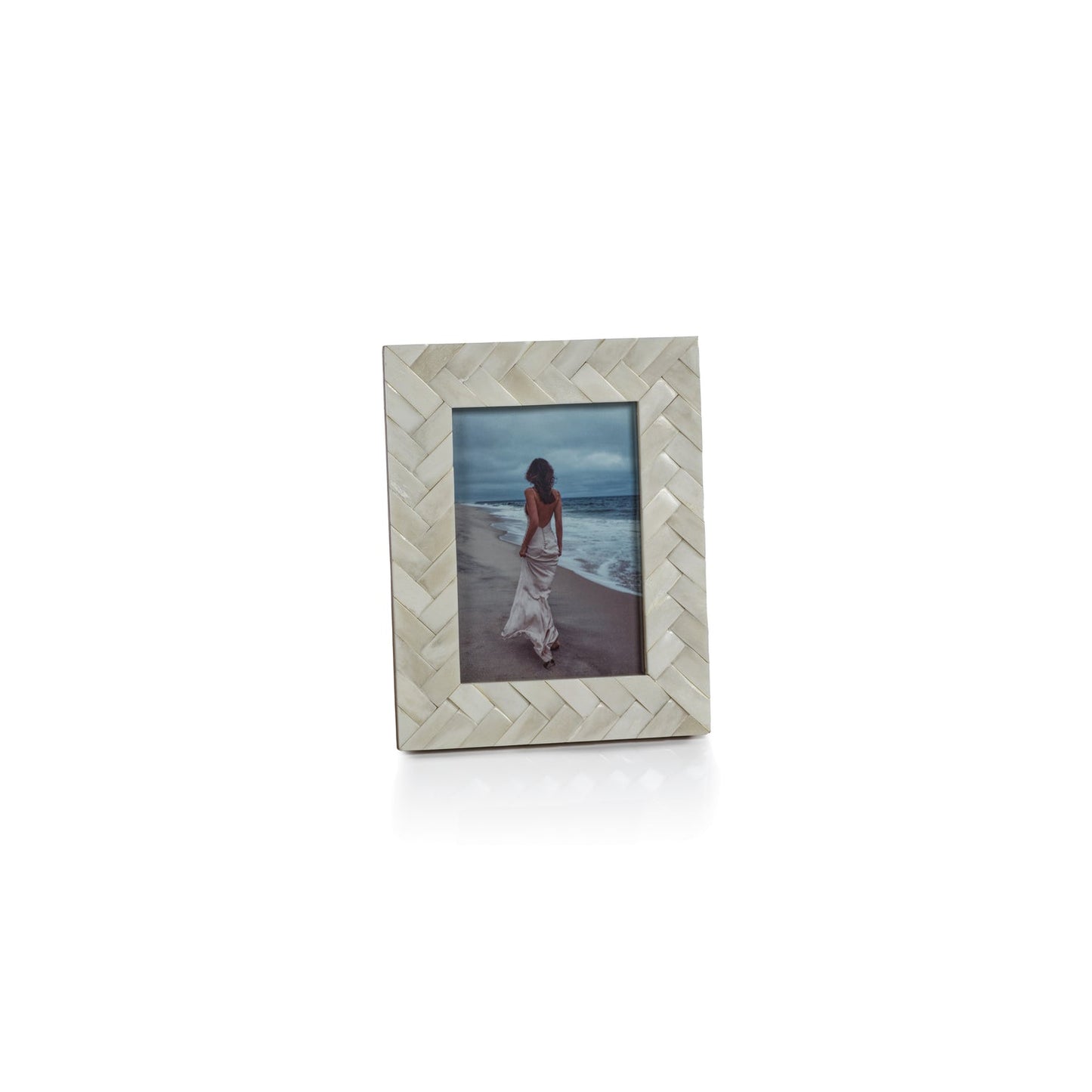 Bone Braided Photo Frame