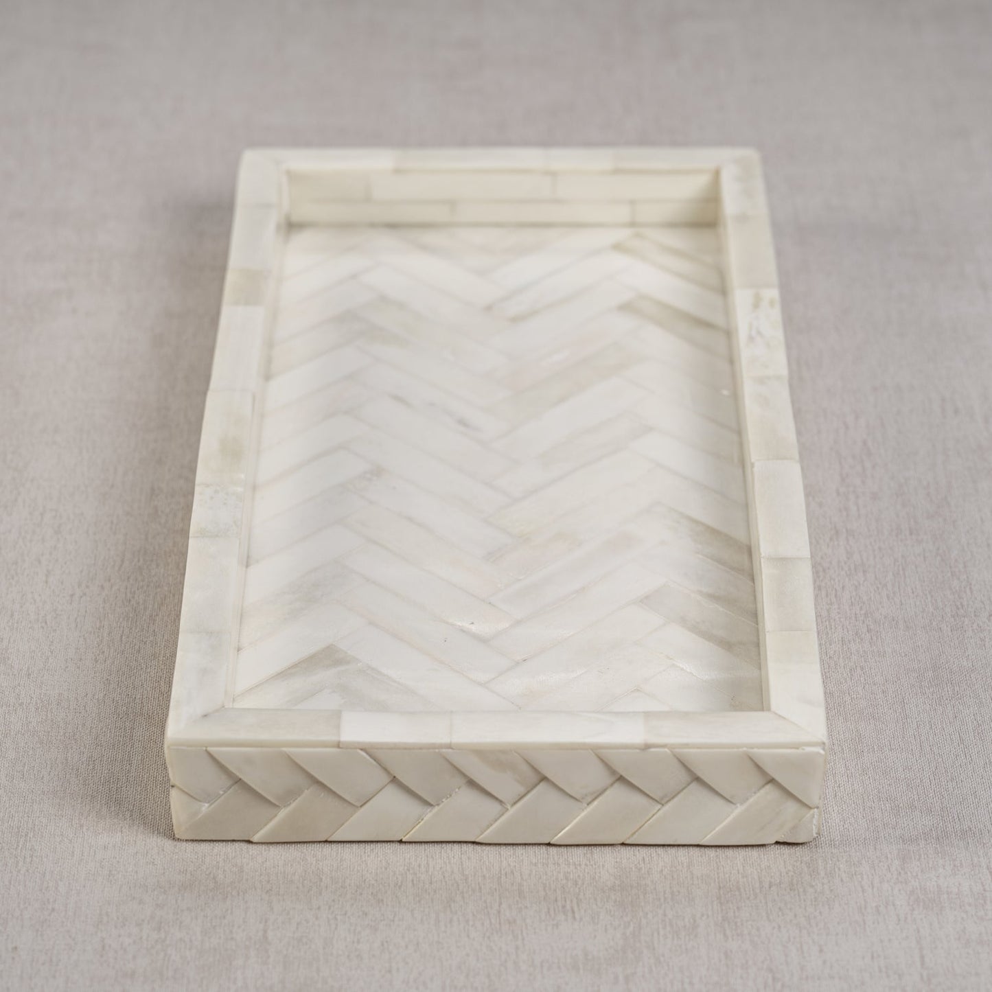 Bone Braided Tray - Small