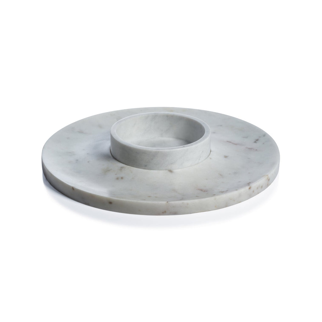 Marbella Marble Chip and Dip Server - Serveware by Carlyle Avenue