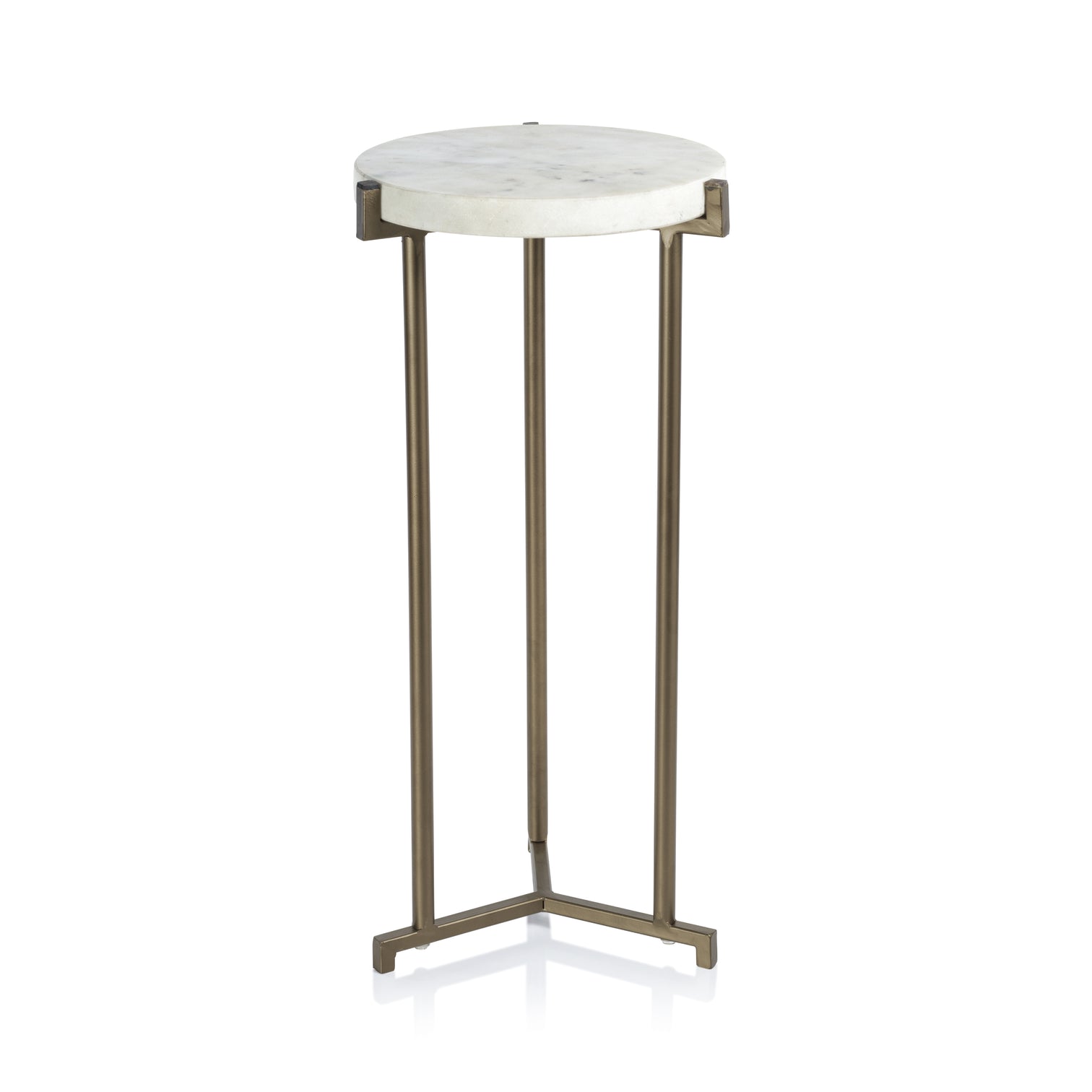 Rica Marble on Antique Brass Cocktail Table