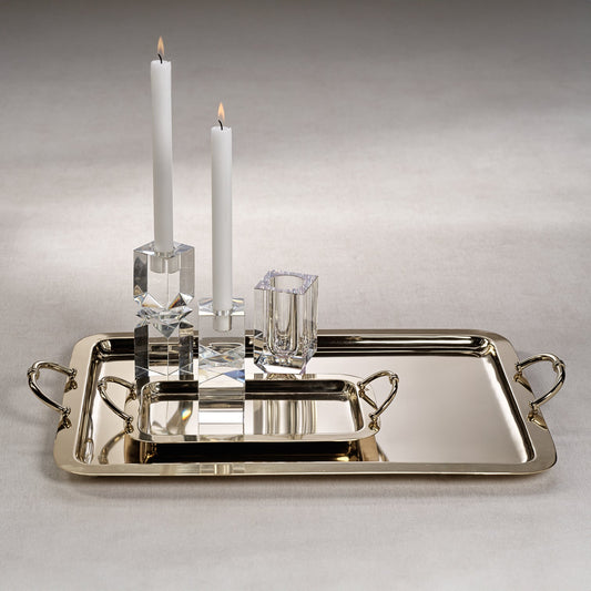 Manetta Steel & Brass Tray - Polished Gold - 5 sizes