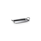 Manetta Steel & Brass Tray - Polished Nickel - Trays by Carlyle Avenue