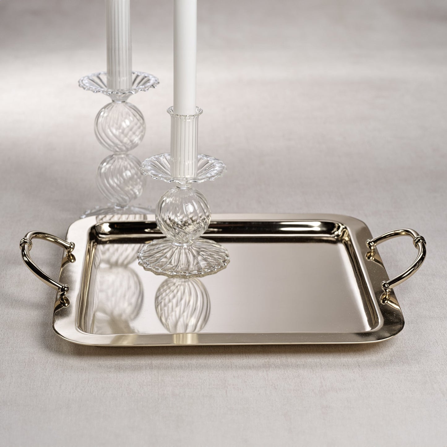 Manetta Steel & Brass Tray - Polished Gold - 5 sizes