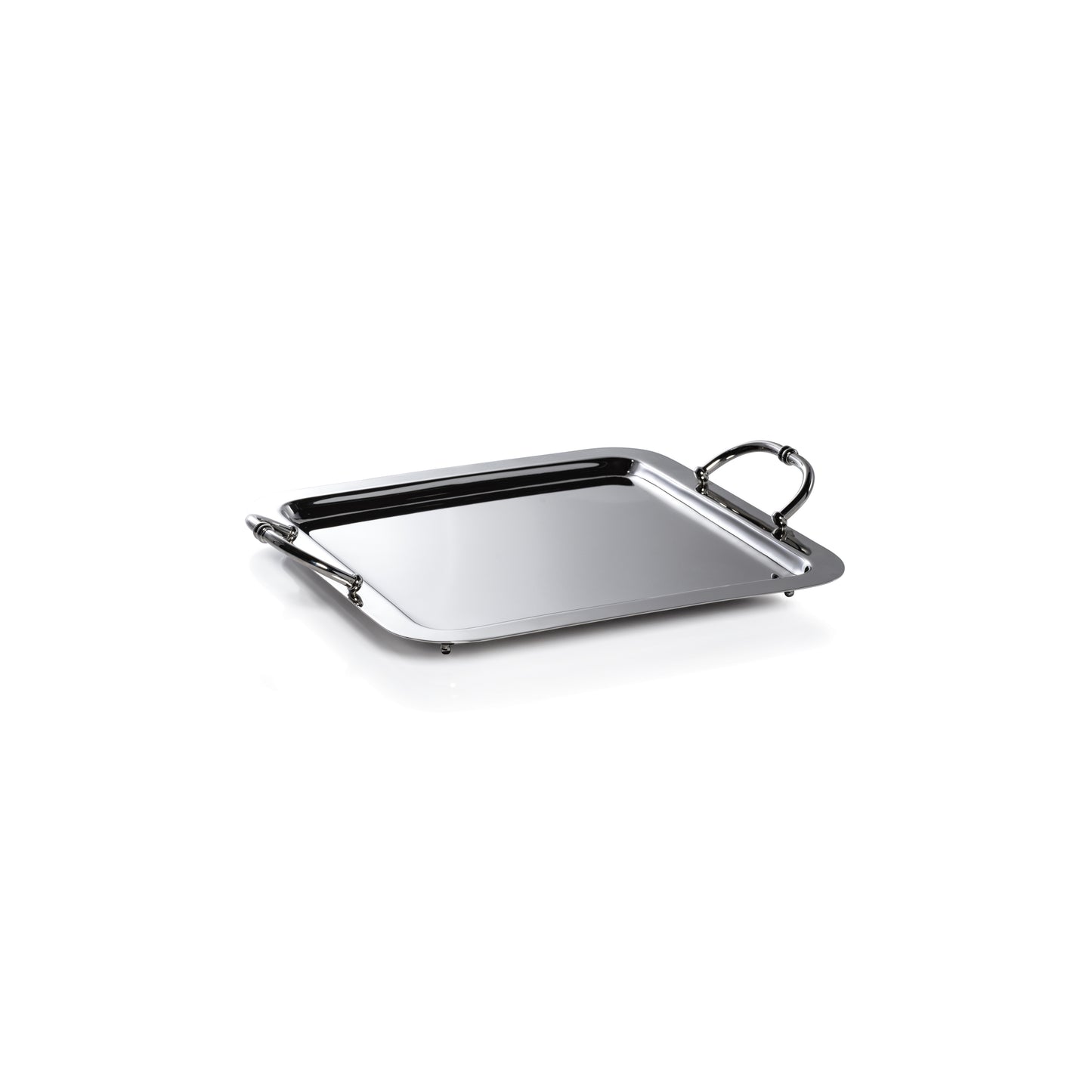 Manetta Steel & Brass Tray - Polished Nickel - 5 sizes