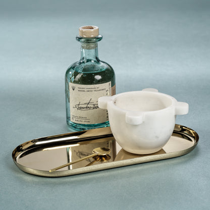 Park Lane Oval Tray - Gold - Trays by Carlyle Avenue