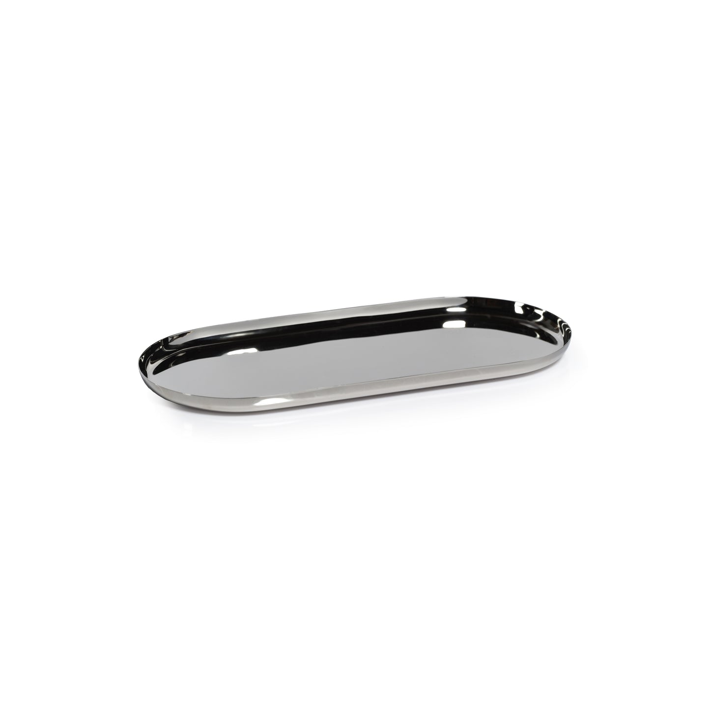 Park Lane Oval Tray - Polished Nickel