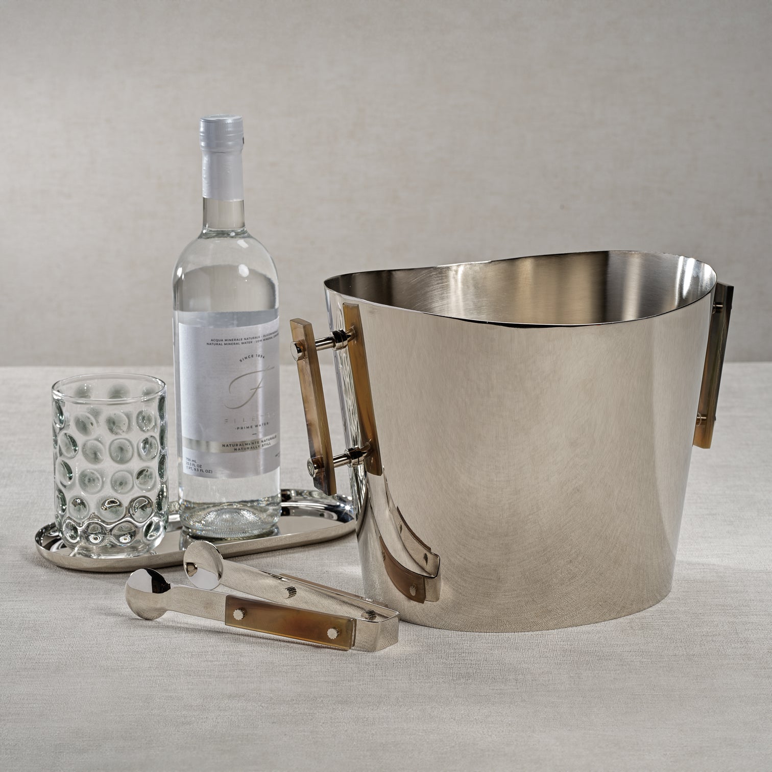 The Berkeley Wine Cooler / Ice Bucket with Horn Handles - Large