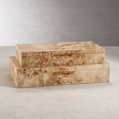 Burlwood Veneer Box - Boxes by Carlyle Avenue