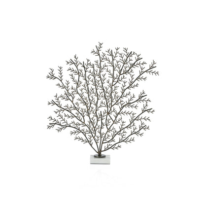 Coral Branch Metal Sculpture on Marble Base - Decorative Accessories by Carlyle Avenue