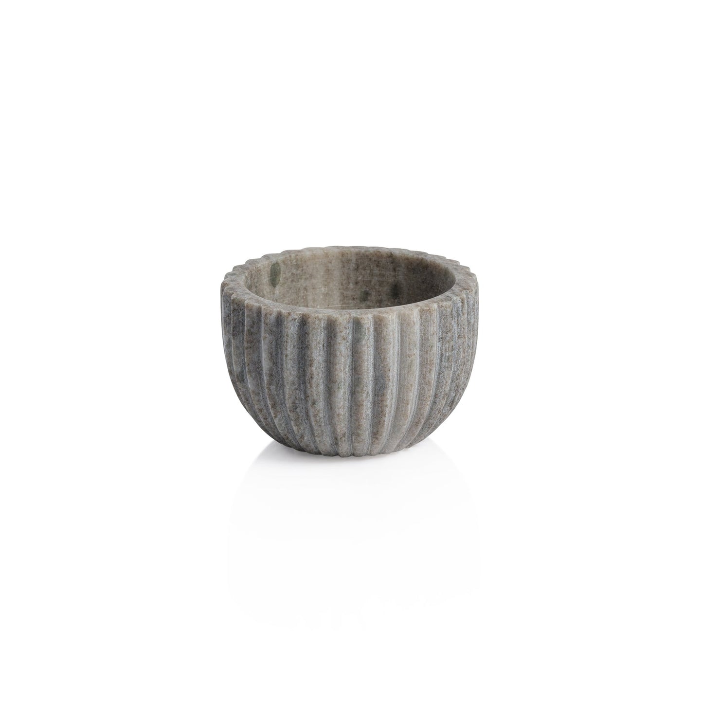 Ribbed Marble Bowl - Beige