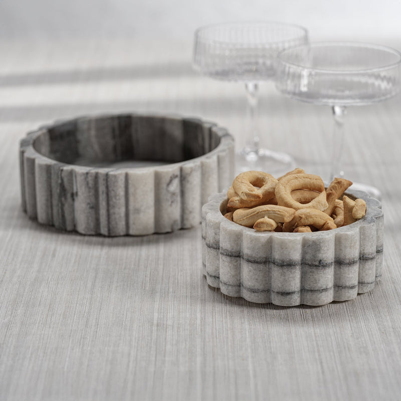 Grey Marble Condiment Bowl - Bowls by Carlyle Avenue