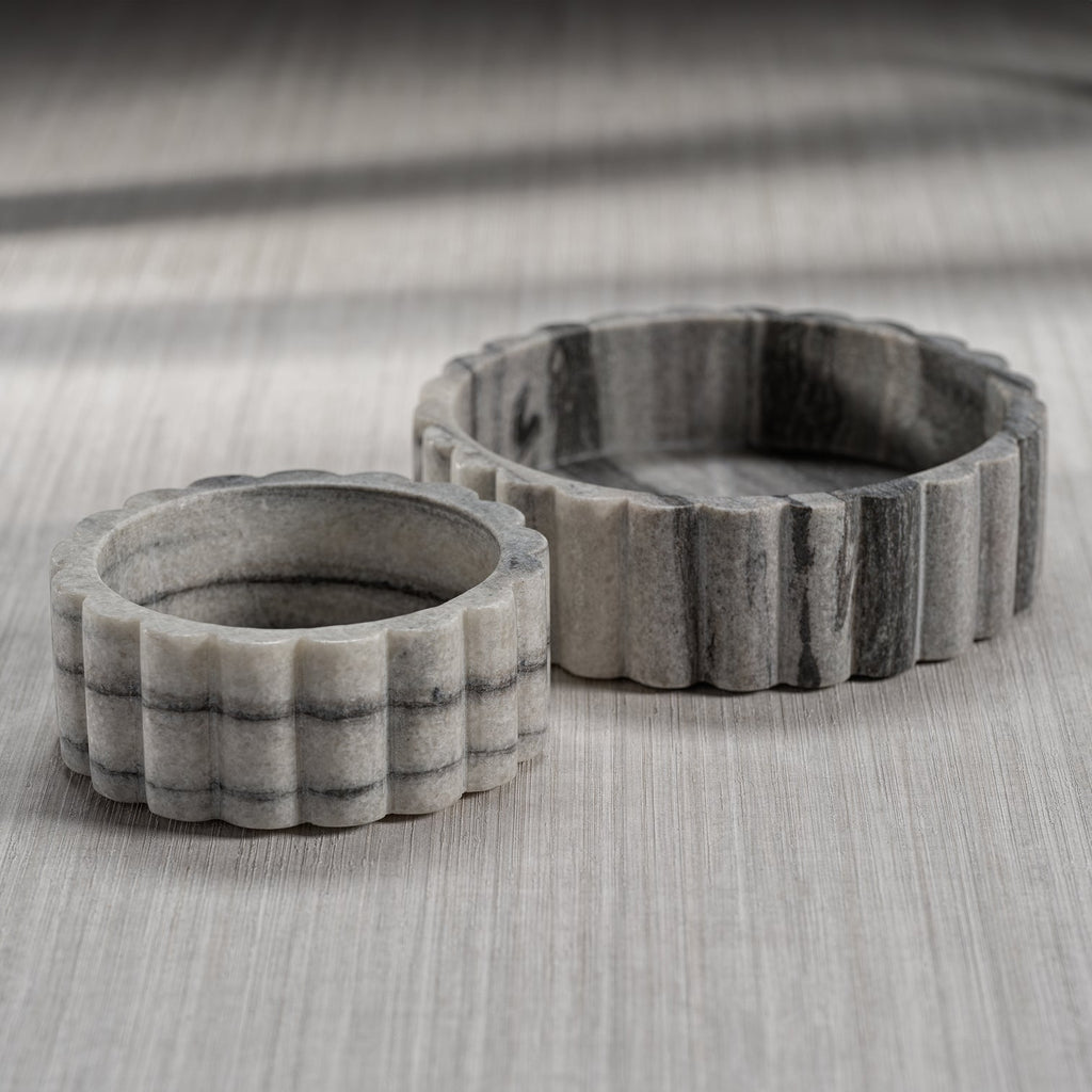 Grey Marble Condiment Bowl - Bowls by Carlyle Avenue