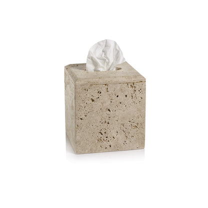 Travertine Marble Tissue Box - Tissue Box Holder by Carlyle Avenue