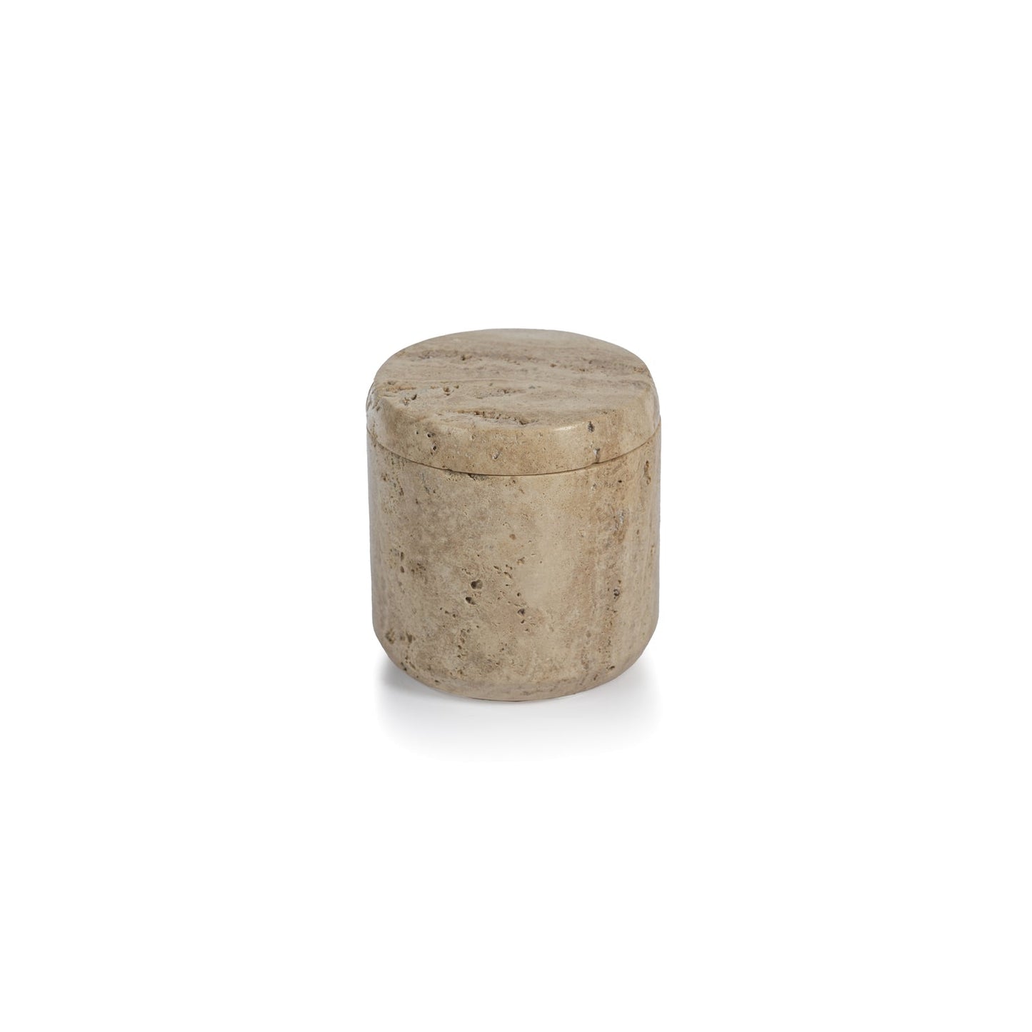 Travertine Marble Canister with Lid