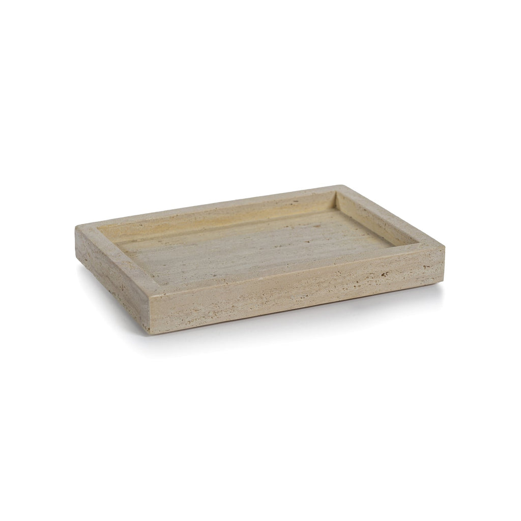 Travertine Marble Tray - 2 Sizes - Tray by Carlyle Avenue