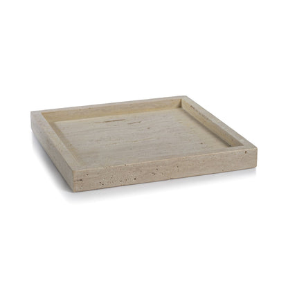 Travertine Marble Tray - 2 Sizes - Tray by Carlyle Avenue