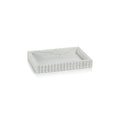 Camogli Scalloped Marble Tray - White - Tray by Carlyle Avenue