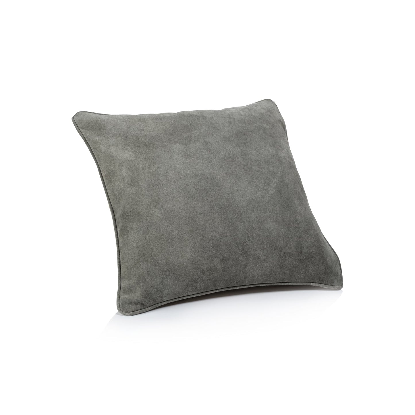 Suede Linen Blend Accent Pillow - Shoreline Gray