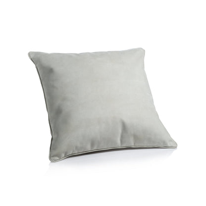 Suede Linen Blend Accent Pillow - Alabaster White - Throw Pillow by Carlyle Avenue