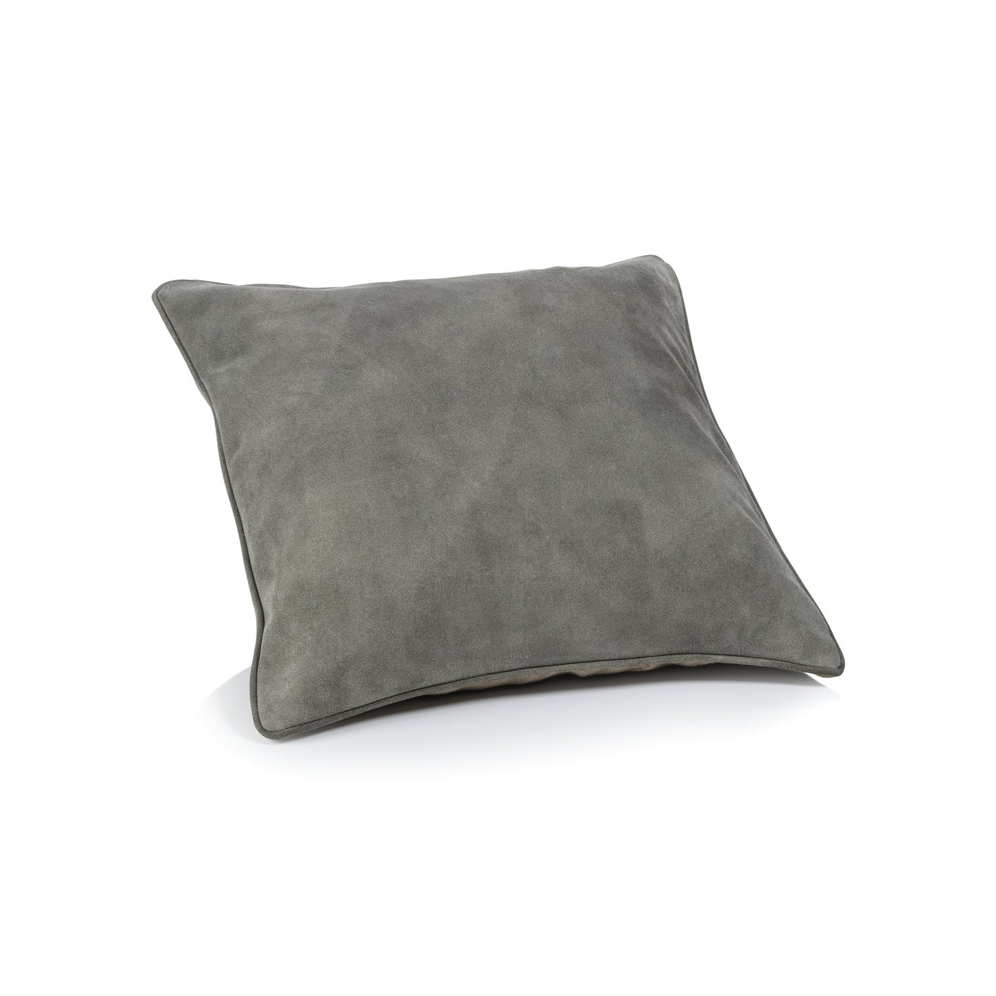 Suede Linen Blend Accent Pillow - Shoreline Gray